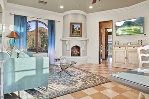 TV, fireplace - Spectacular Peaceful Property with Stunning Panoramic Views!!!!
(Scottsdale)