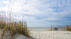Beach nearby, sun-loungers
