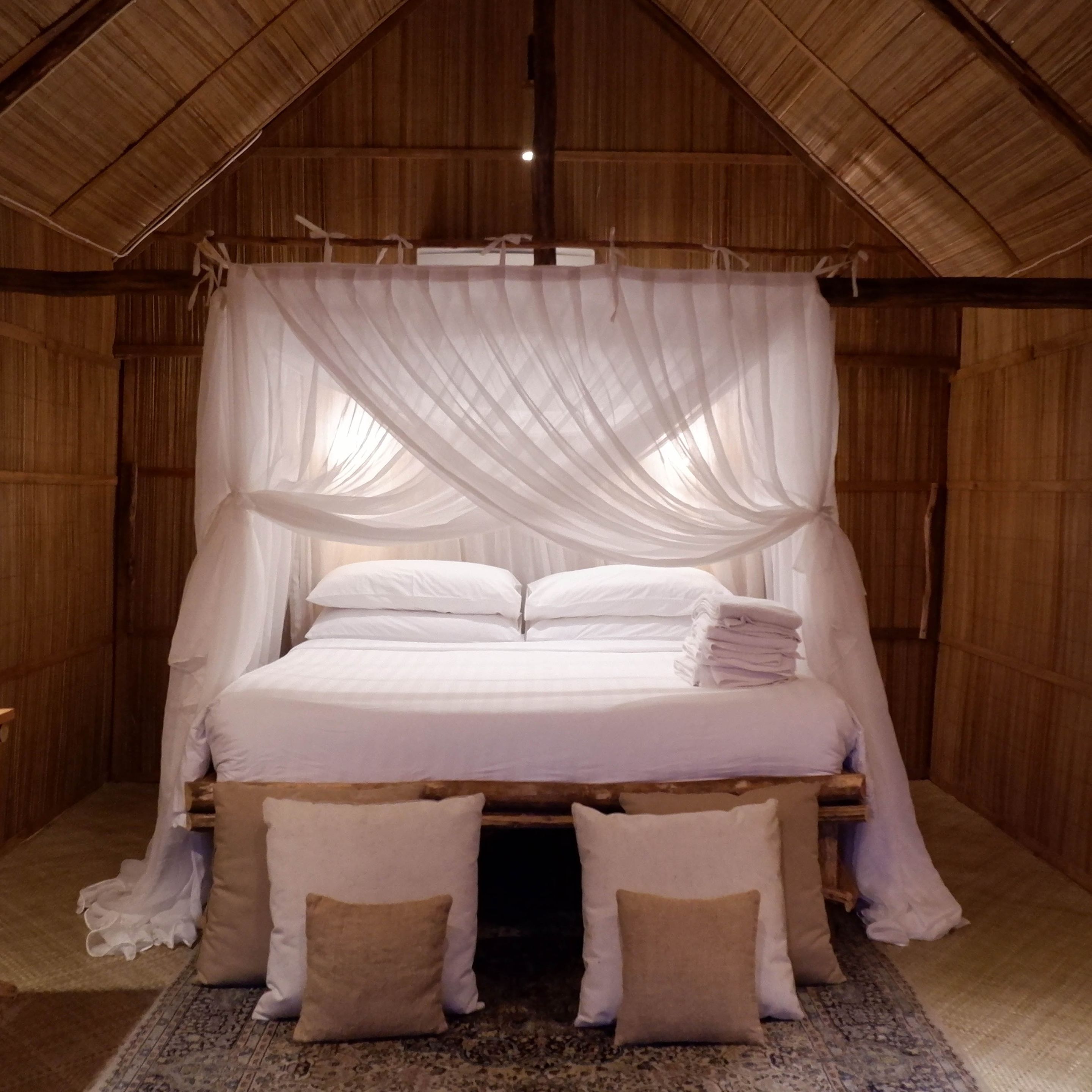 Traditional Tent, 1 King Bed, Beach View, Beachfront | Iron/ironing board, rollaway beds, bed sheets