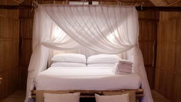 Tente Tradition, 1 très grand lit, vue plage, en front de plage | Fer et planche à repasser, lits pliants/supplémentaires, draps fournis