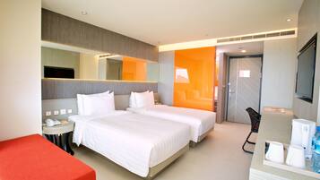 Deluxe-Zweibettzimmer | Strand-/Meerblick