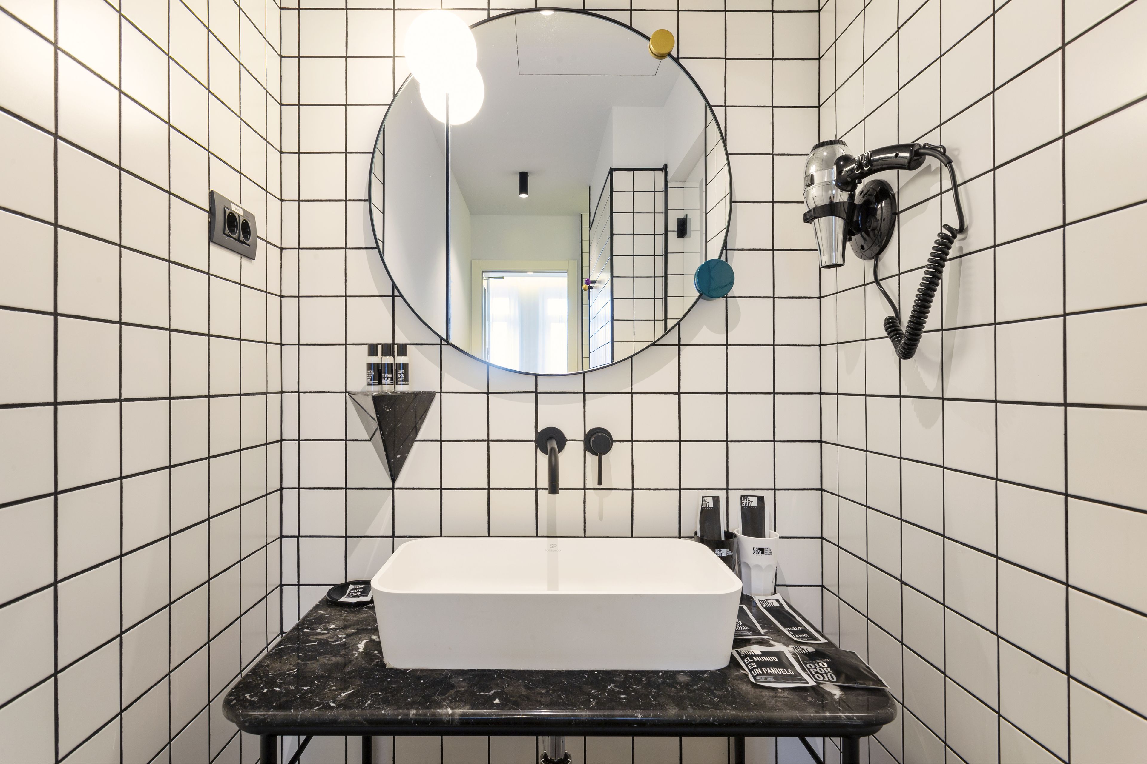 standard double room | bathroom | hair dryer, bathrobes, slippers, towels