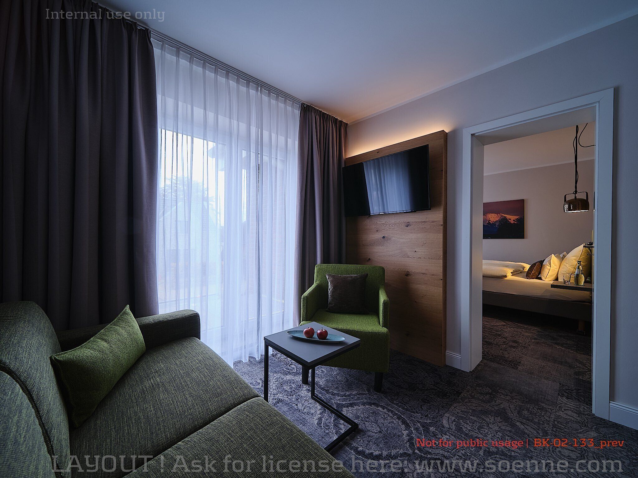 Junior-Suite (Alpin Suite) | Living area | TV