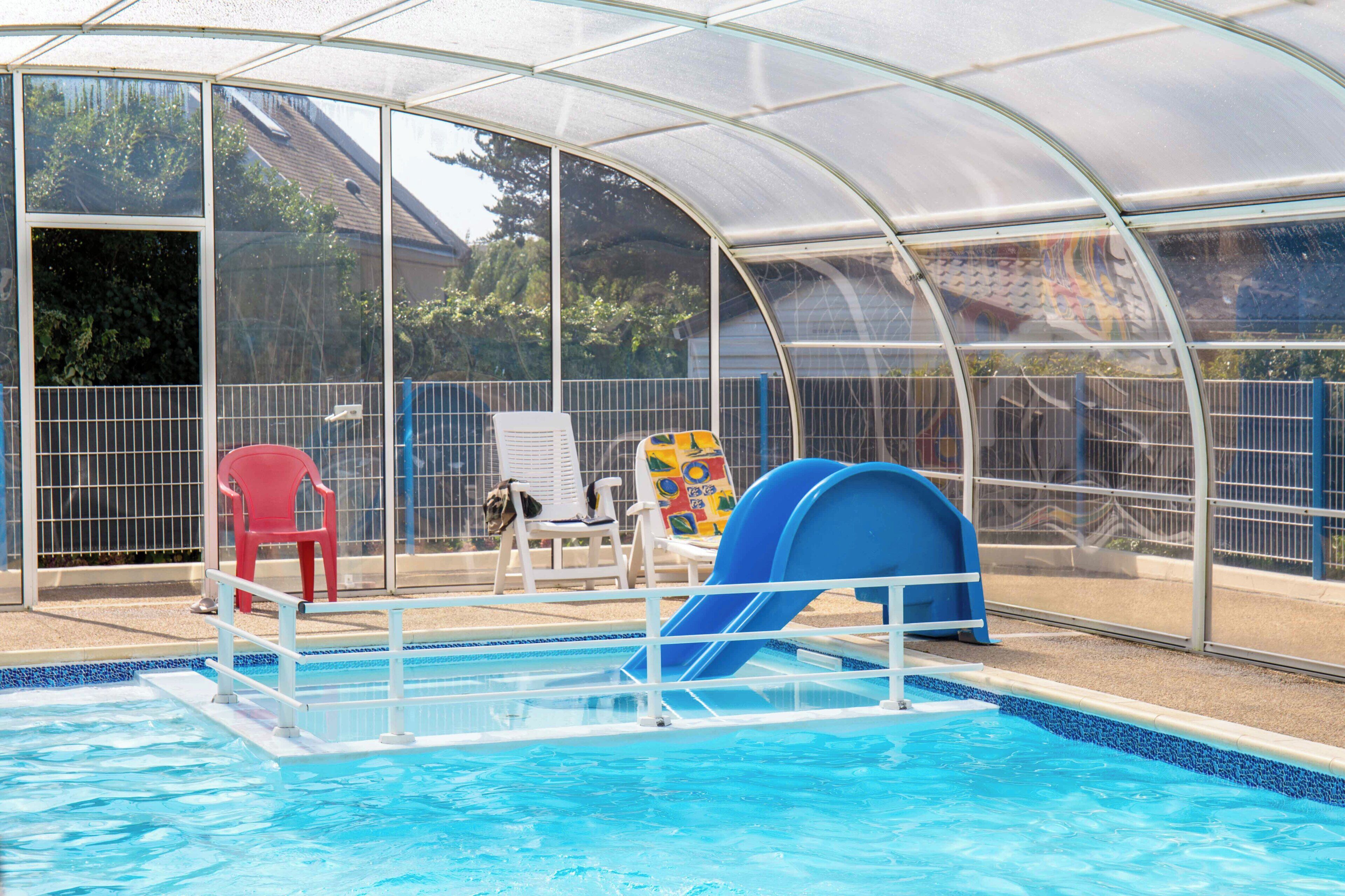 Indoor pool, open 10:30 AM to 8 PM, sun loungers