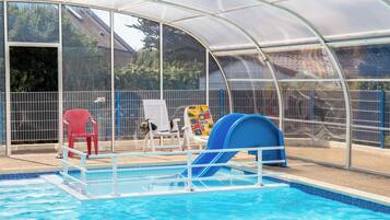 Indoor pool, open 10:30 AM to 8 PM, sun loungers