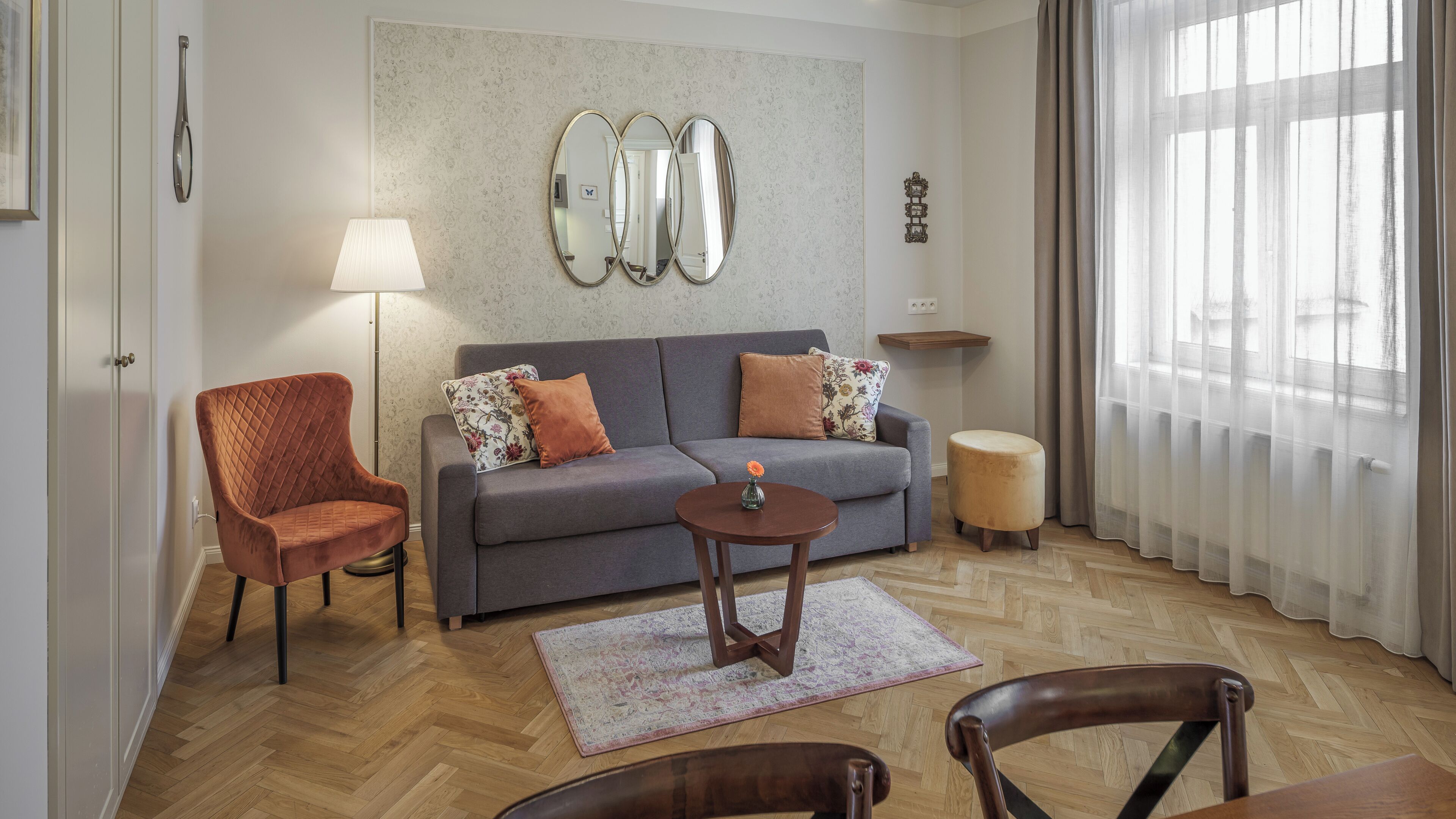 Superior Apartment, 1 Bedroom | Living area | Flat-screen TV