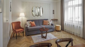 Superior Apartment, 1 Bedroom | Living area | Flat-screen TV - SeNo 6 Apartments (Prague)