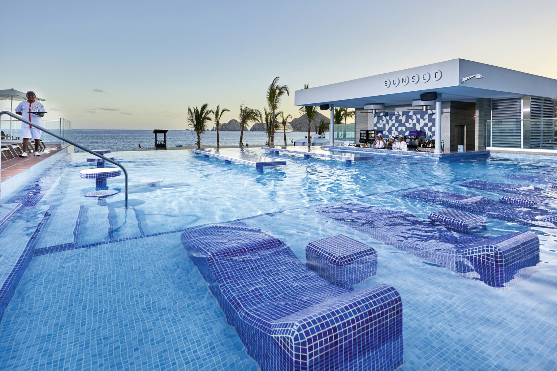 Poolside bar