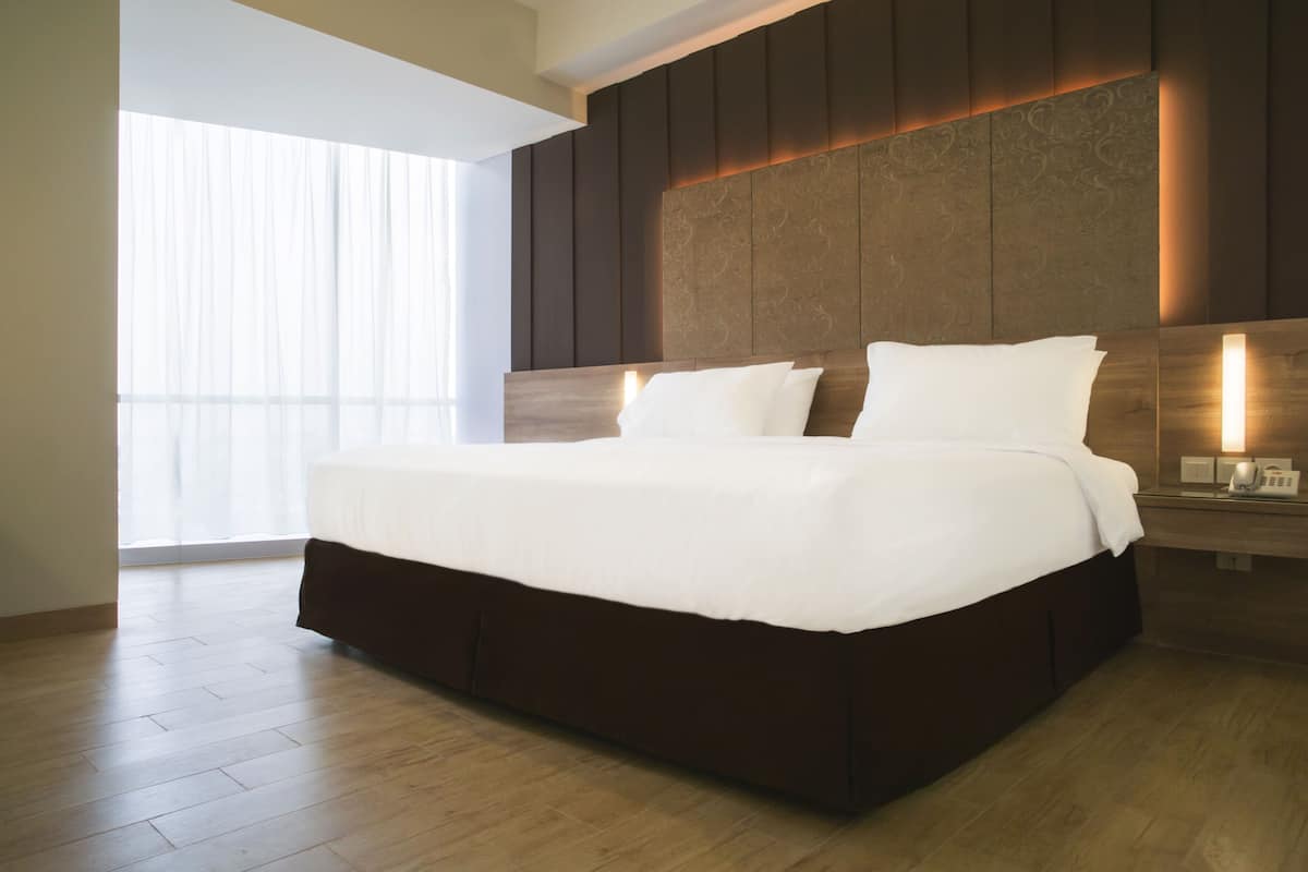 Biancheria da letto di alta qualità, una cassaforte in camera