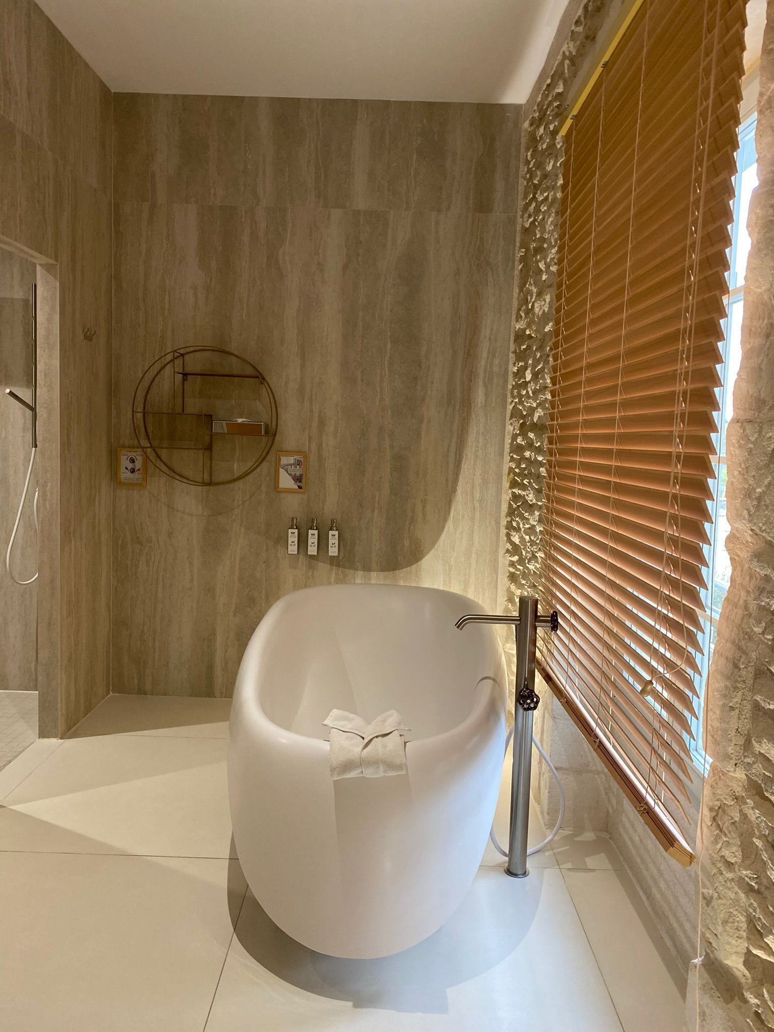 free toiletries, hair dryer, bathrobes, slippers