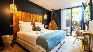 Superior Terrace Room | Premium bedding, minibar, in-room safe, individually decorated
