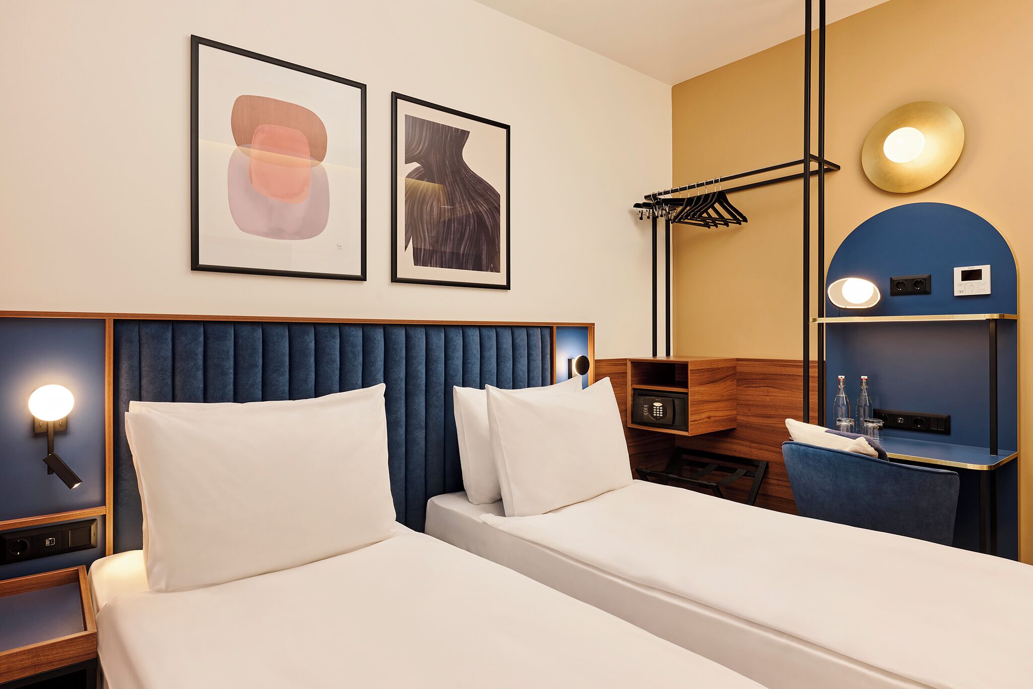Standard Twin Room, 2 Single Beds | In-room safe, desk, laptop workspace, blackout curtains