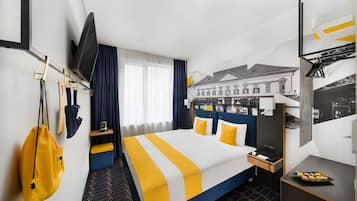 In-room safe, blackout curtains, soundproofing, free WiFi