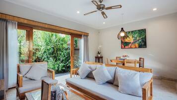 Luxury Villa, 4 Bedrooms, Private Pool, Garden View | Living area | LCD TV