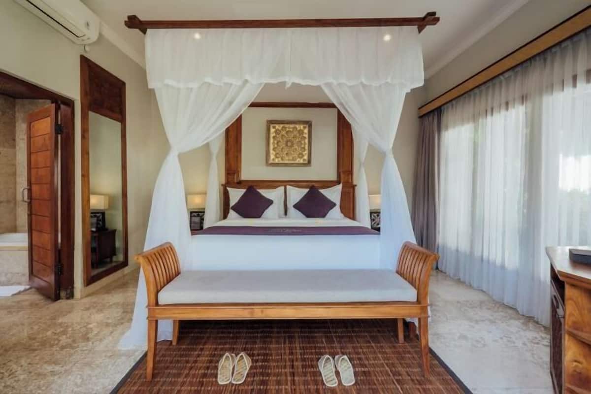 1 habitación y ropa de cama de alta calidad