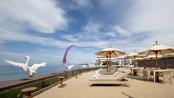 Outdoor wedding area