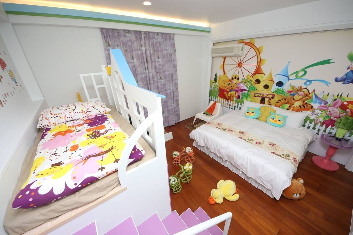 Quarto quádruplo com design assinado, 1 quarto, vista para o jardim, no jardim | 1 quarto, camas extras/dobráveis (sobretaxa)