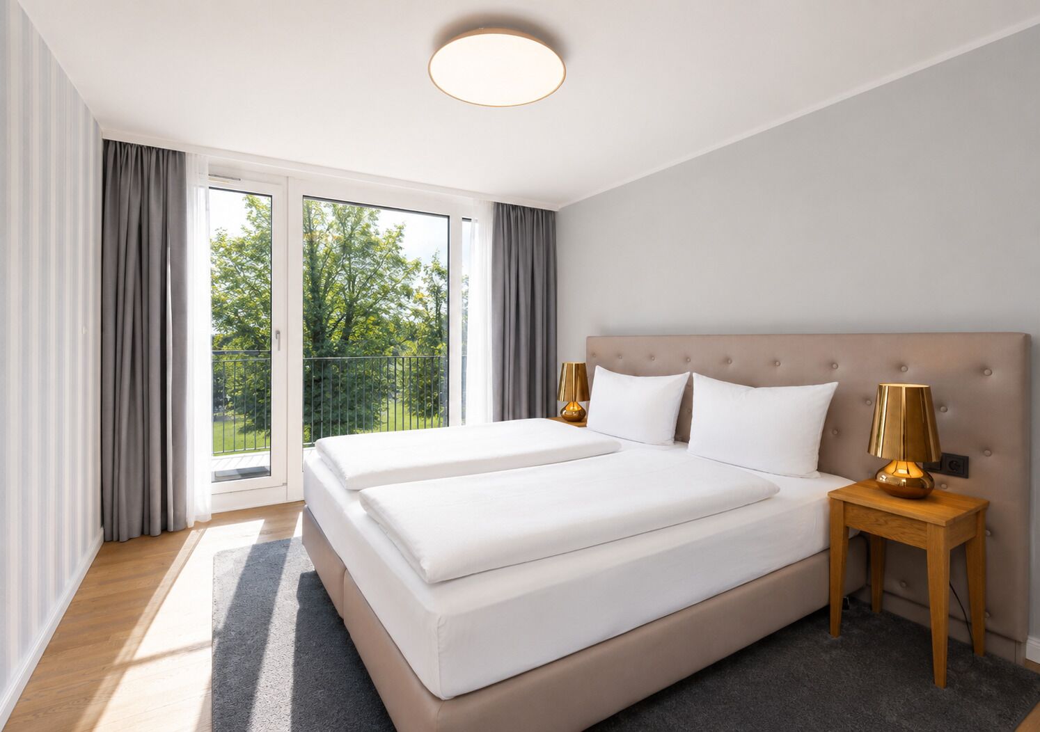 Apartamento luxo, 1 quarto | Roupas de cama premium, cortinas blackout, quartos à prova de som