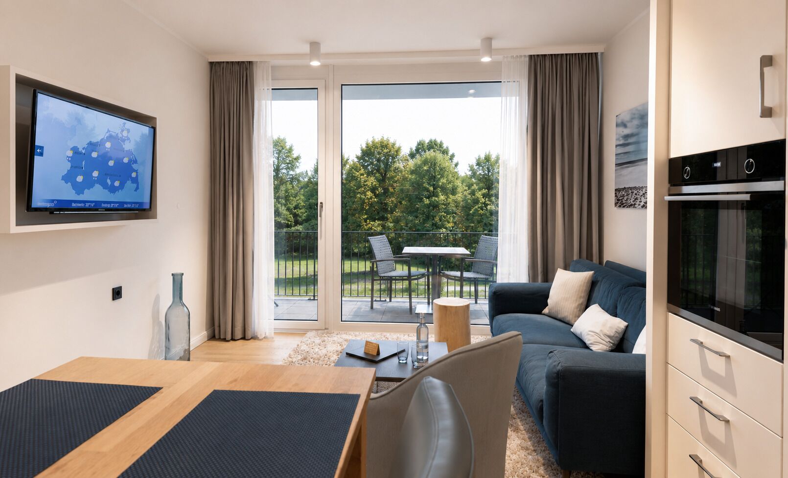 Deluxe appartement, 1 slaapkamer | Luxe beddengoed, verduisterende gordijnen, geluiddichte muren
