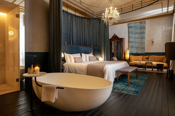 Premium-Suite | 1 Schlafzimmer, Bettwäsche aus ägyptischer Baumwolle