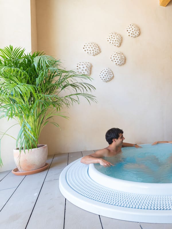 Sauna, hot tub, body treatments, massages