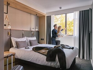 Standaard tweepersoonskamer, 1 tweepersoonsbed | Geluiddichte muren, gratis wifi, beddengoed, rolstoeltoegankelijk