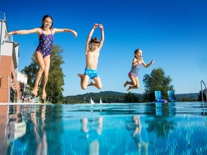 Indoor pool, seasonal outdoor pool, pool umbrellas, sun loungers - Hotel Port (Doksy)