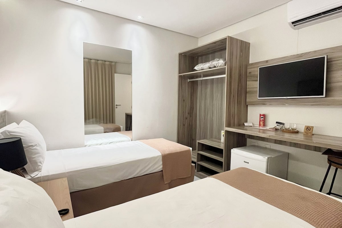standard duplo solteiro | 1 bedroom, in-room safe, blackout curtains, free wifi