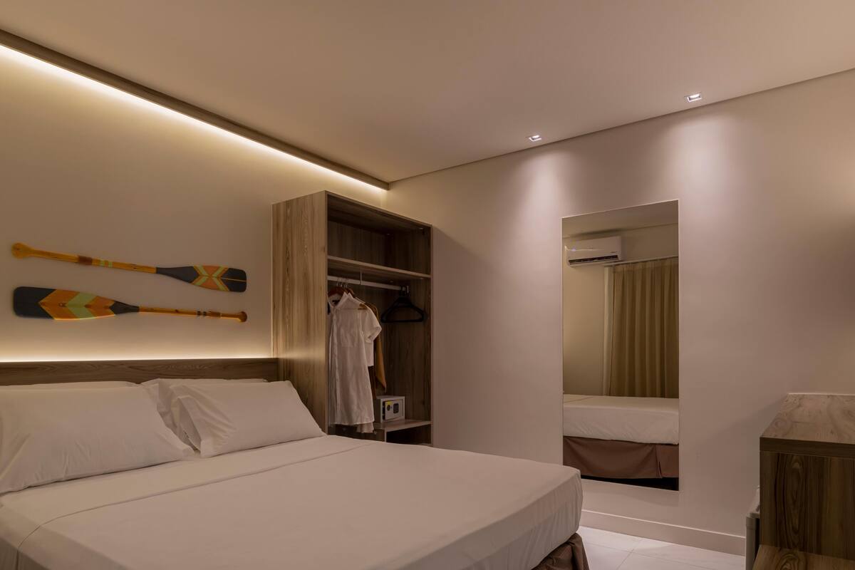 In-room safe, blackout drapes, WiFi (free), bed sheets