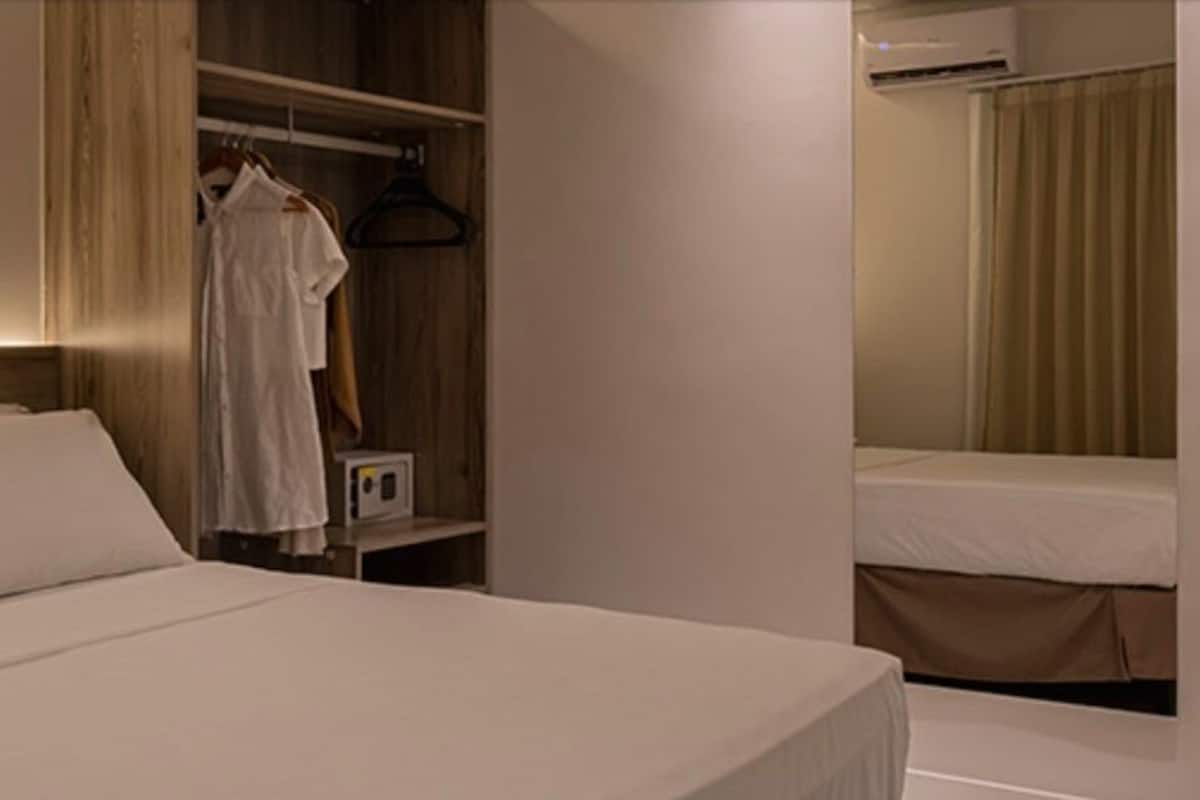 In-room safe, blackout drapes, WiFi (free), bed sheets