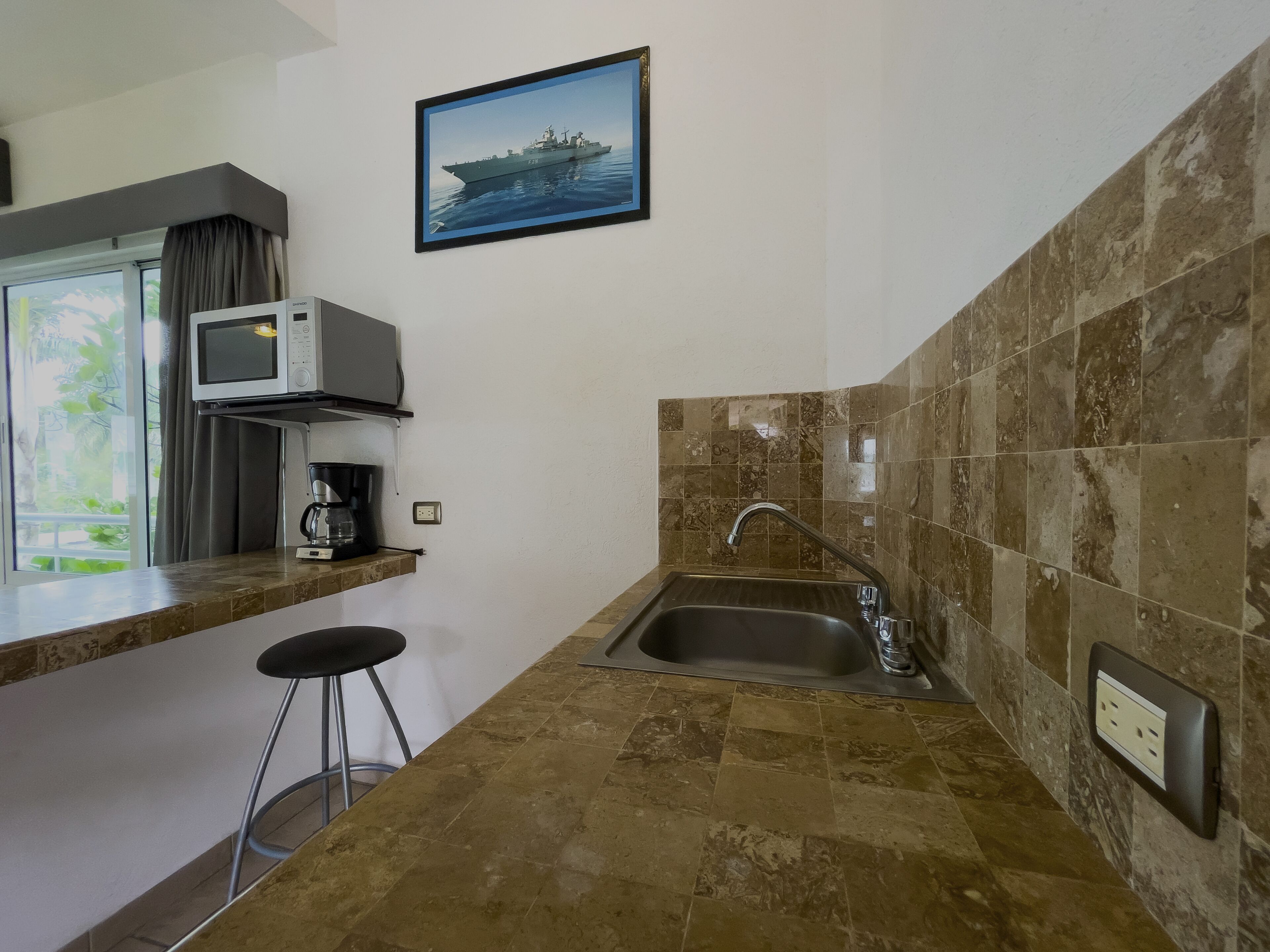 premium suite, bathtub, pool view | private kitchen