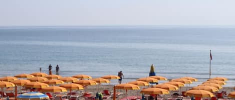 Private beach nearby, sun loungers, beach umbrellas, beach volleyball