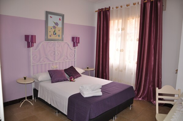 Down duvets, memory-foam beds, in-room safe, blackout curtains