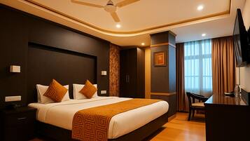 Premium bedding, down comforters, in-room safe, individually furnished