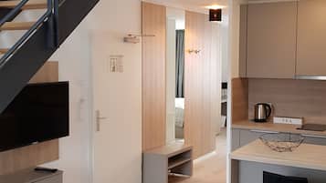 Suite Gallery | 1 dormitorio, ropa de cama de alta calidad, caja fuerte y escritorio