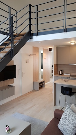 1 habitación y ropa de cama de alta calidad