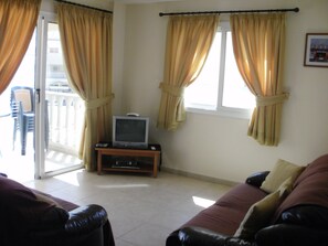 Apartment, 2 Bedrooms | Living area | LCD TV, DVD player - Theano (Paralimni)