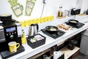 Servering af kaffe
