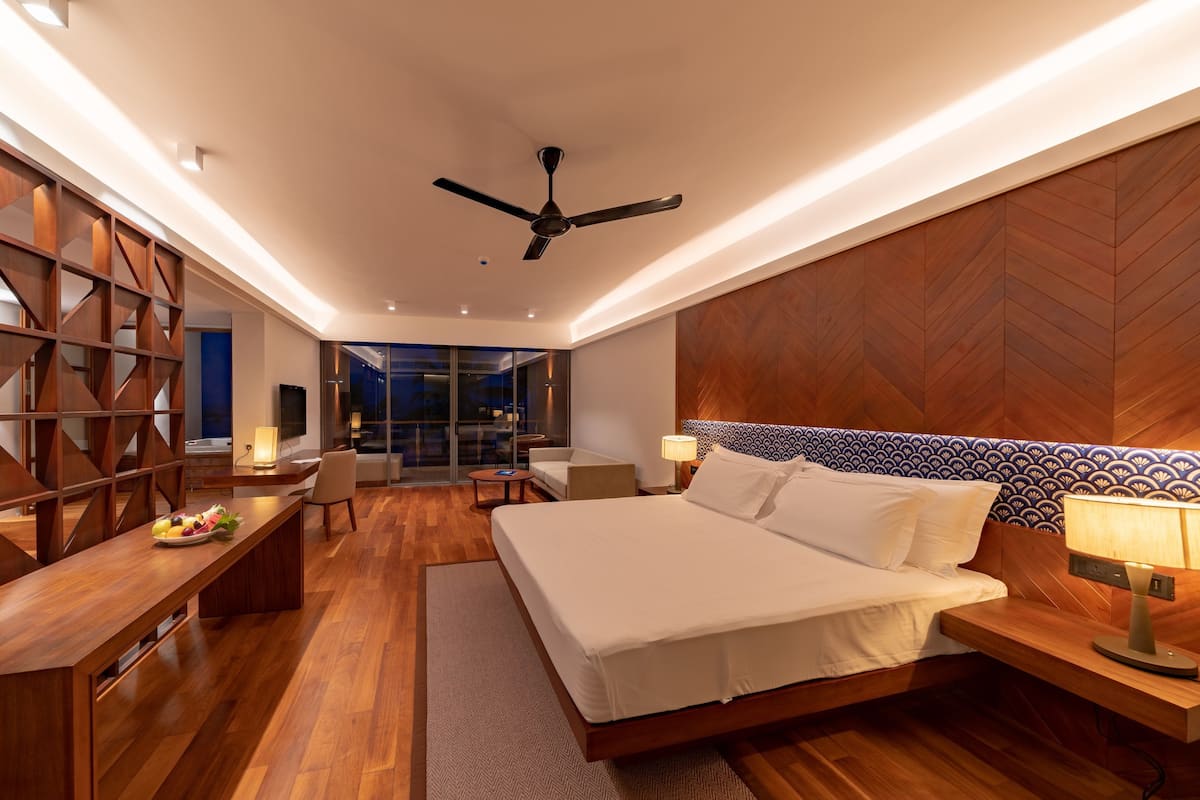 Ropa de cama de alta calidad y minibar