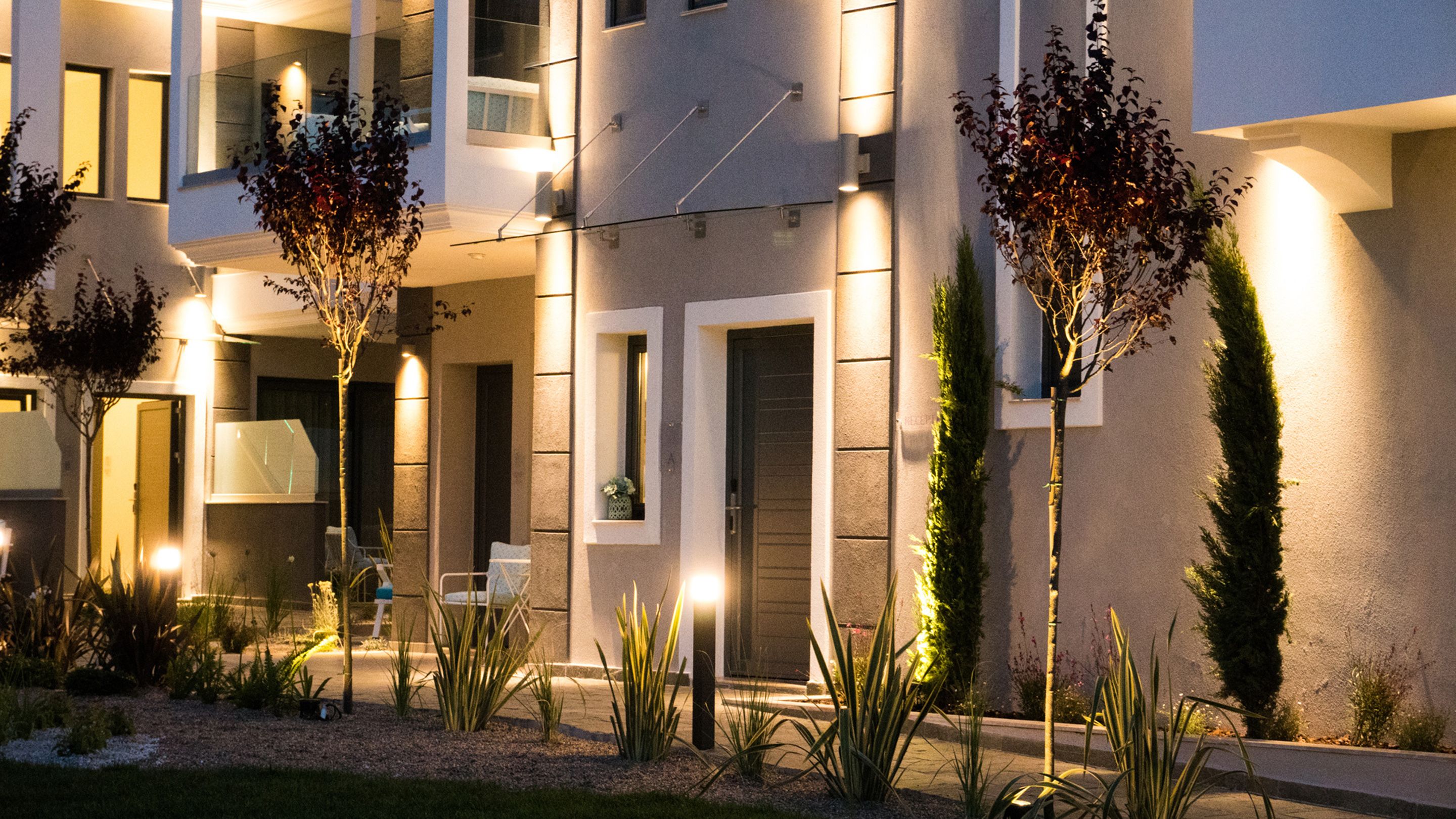 front of property – evening/night