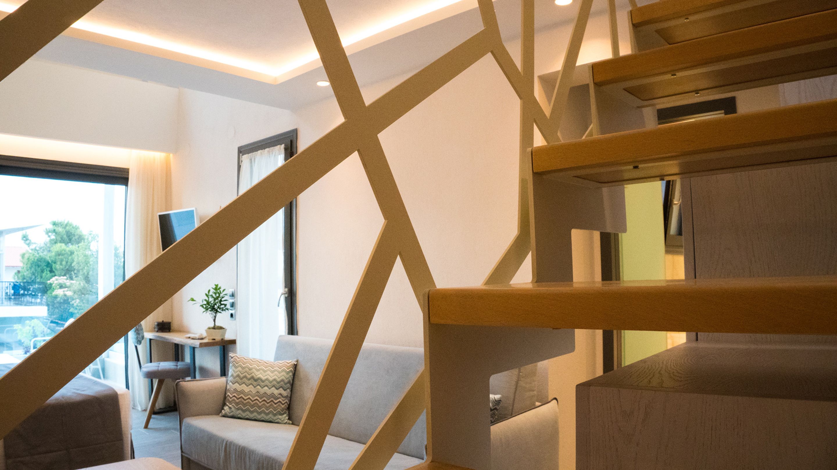 superior room, sea view | bathroom | shower, hair dryer, towels