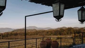 Luxury-Villa, Blick auf den Weinberg | Balkon