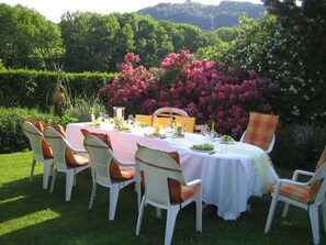 Outdoor dining - Ferienhaus Rohles (Hohenfels-Essingen)