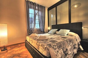 Lägenhet | 2 sovrum, barnsängar, gratis wi-fi och sängkläder