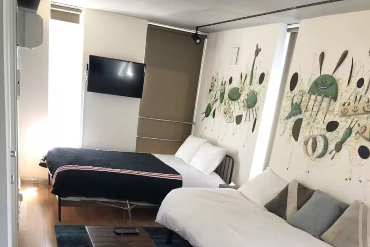 Chambre ( 4A ) | Accès au Wi-Fi (inclus), décor unique, ameublement unique