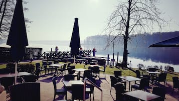 Blick von der Unterkunft
