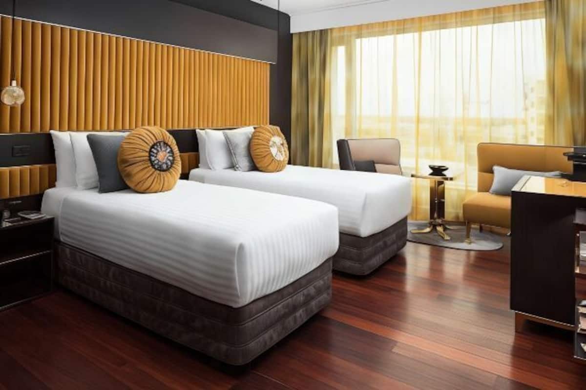 Biancheria da letto di alta qualità, materassi a doppio strato, minibar