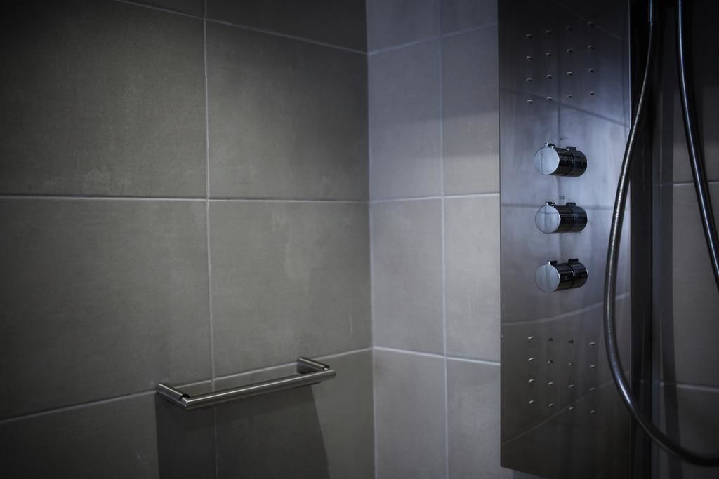 free toiletries, hair dryer, towels