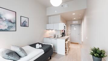 Business Single Room | Blackout drapes, iron/ironing board, WiFi (free), bed sheets