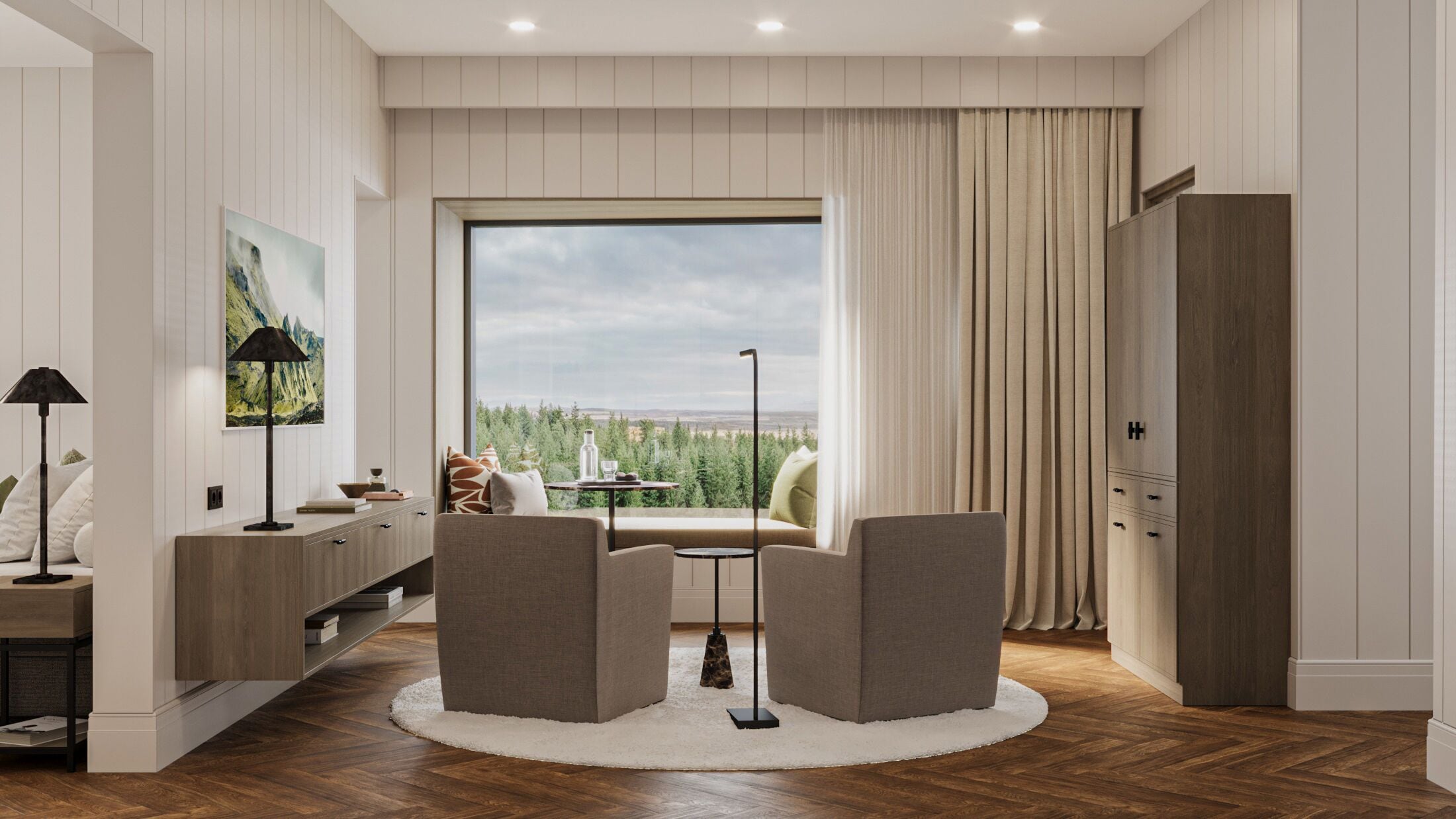 Allergiatestatut vuodevaatteet, minibaari (osa tuotteista ilmaisia)